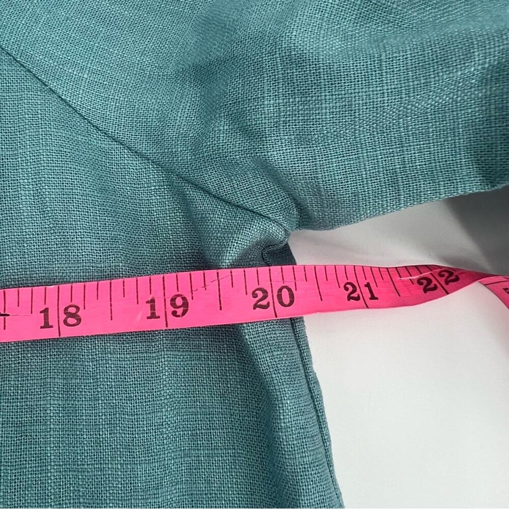 Le Muse french linen dress sz M blue - Picture 6 of 8